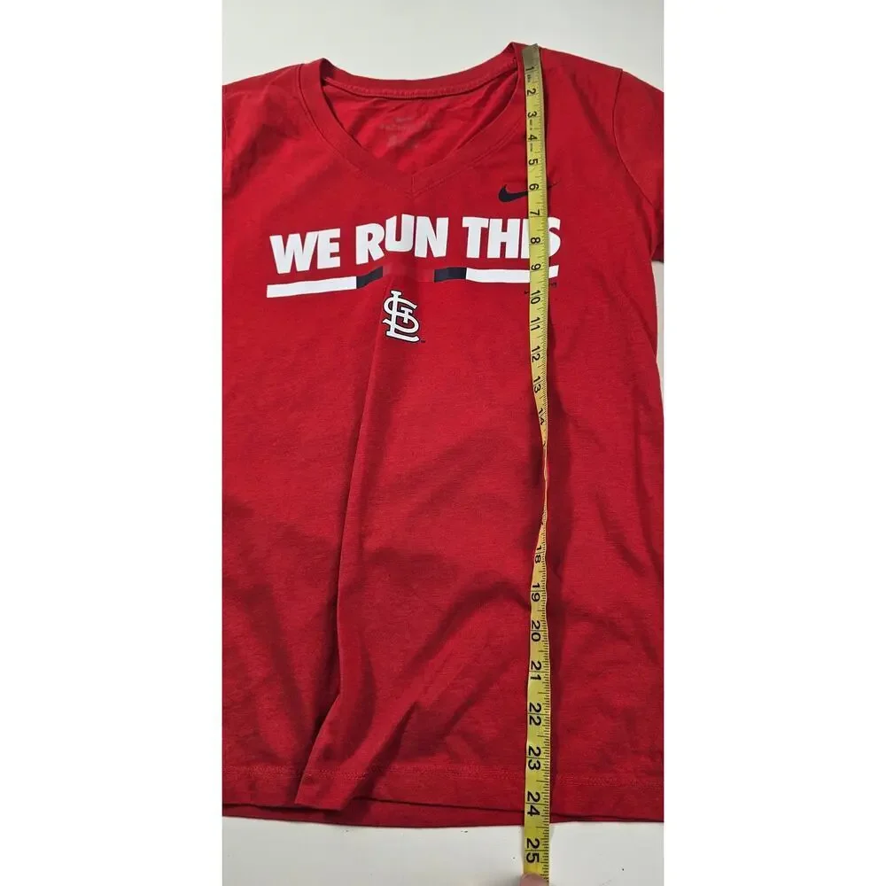 Nike Louisville slugger baseball we run this game day womens v neck top EUC S